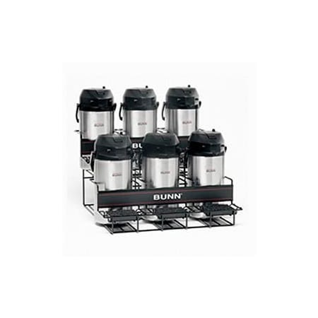 Bunn Universal Airpot Rack, 3 Up, 3 Lower, 35728.0005 35728.0005